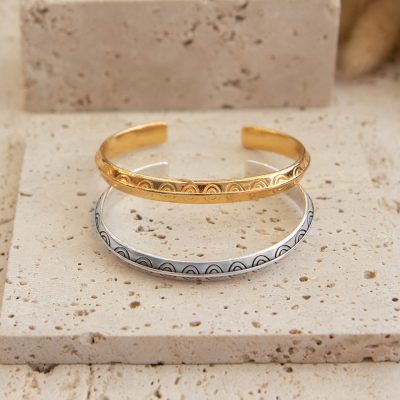 Ethnic Circles Cuff Bracelet