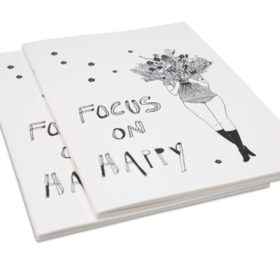 Softcover Notebook Focus On Happy & Flower Girl A5