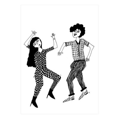 Post Card Dancing Couple
