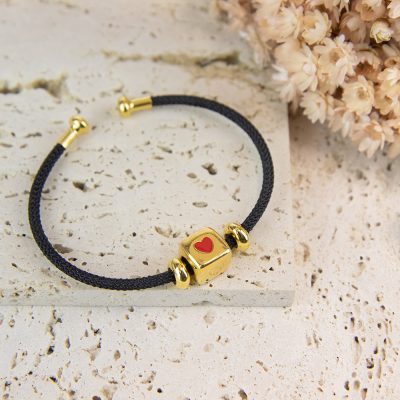 Golden Love Dice Bracelet