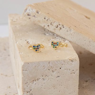 Heart Strass Ear Cuff