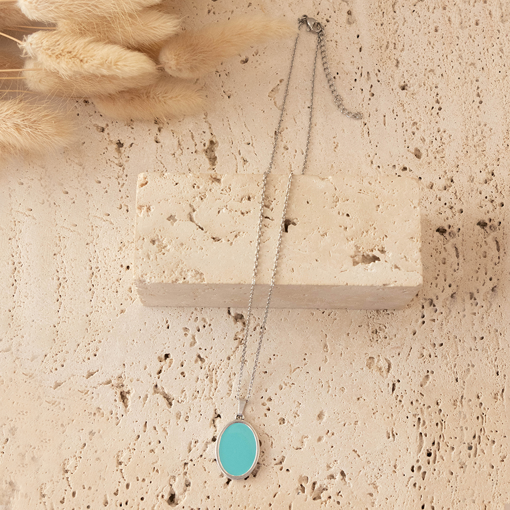 Mirror Silver Plated Necklace - Image 7