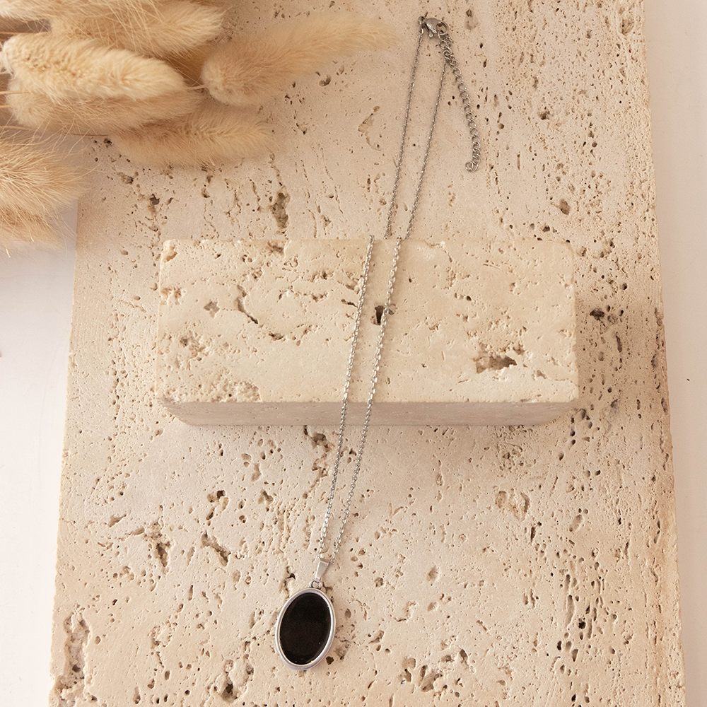 Mirror Silver Plated Necklace - Image 4