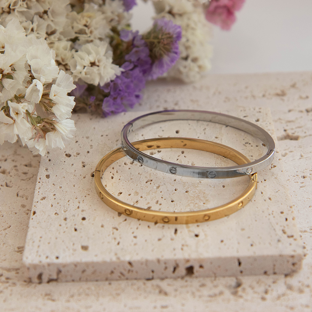 Chic Steel Cuff Bracelet