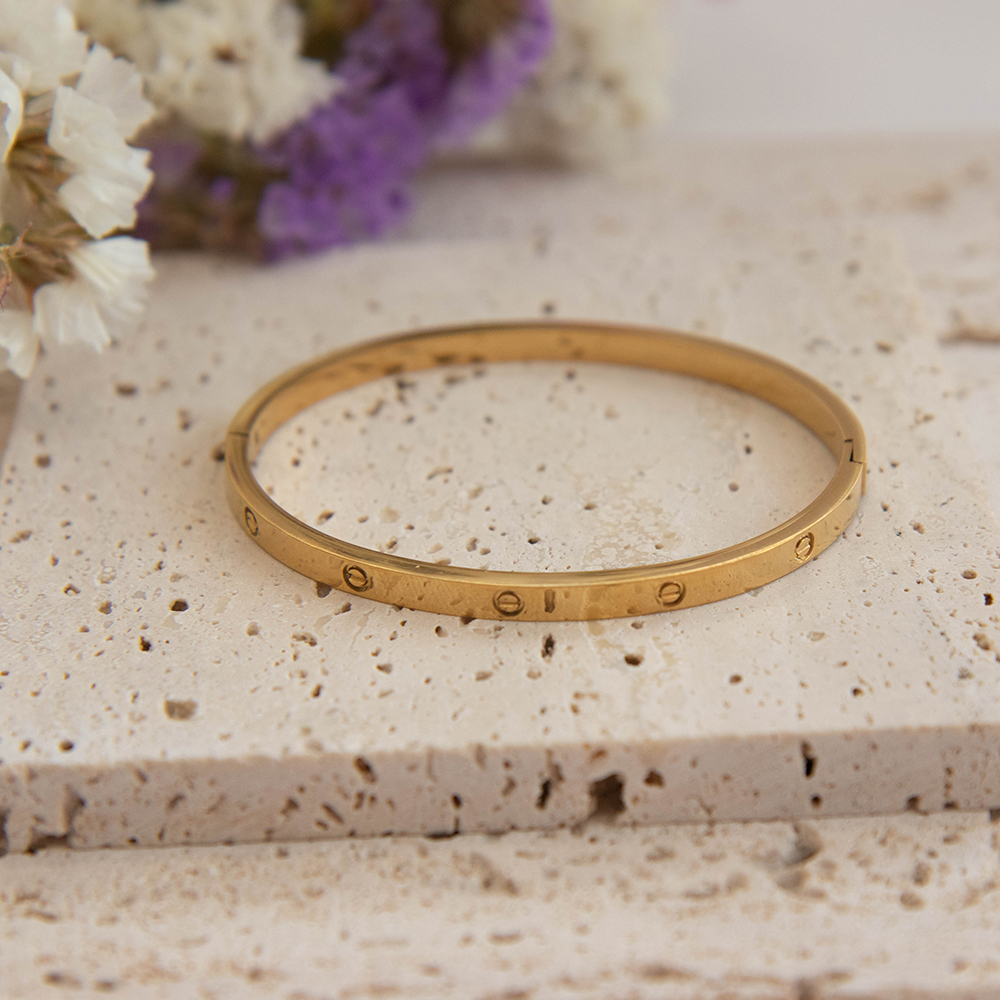 Chic Steel Cuff Bracelet - Image 2