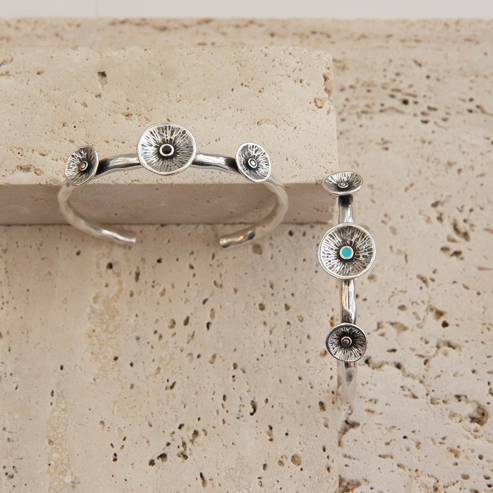 Boho Petal Cuff Bracelet - Image 3