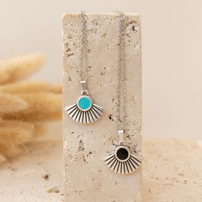 Iris Silver Plated Necklace