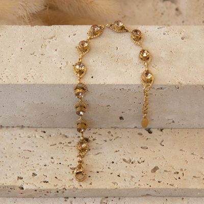 Zircon Eye Steel Bracelet