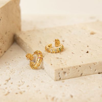Grace Zircon Hoops